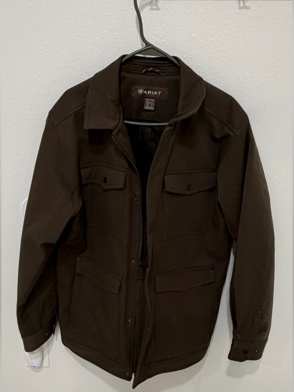 Ariat Men's Abilene Coat Jacket Insulated Wren Heather Brown Medium NWOT - Picture 2 of 11